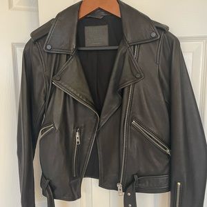 All Saints Balfern Leather Biker Jacket